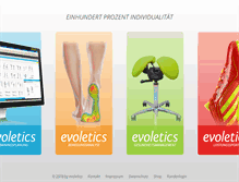 Tablet Screenshot of evoletics.de